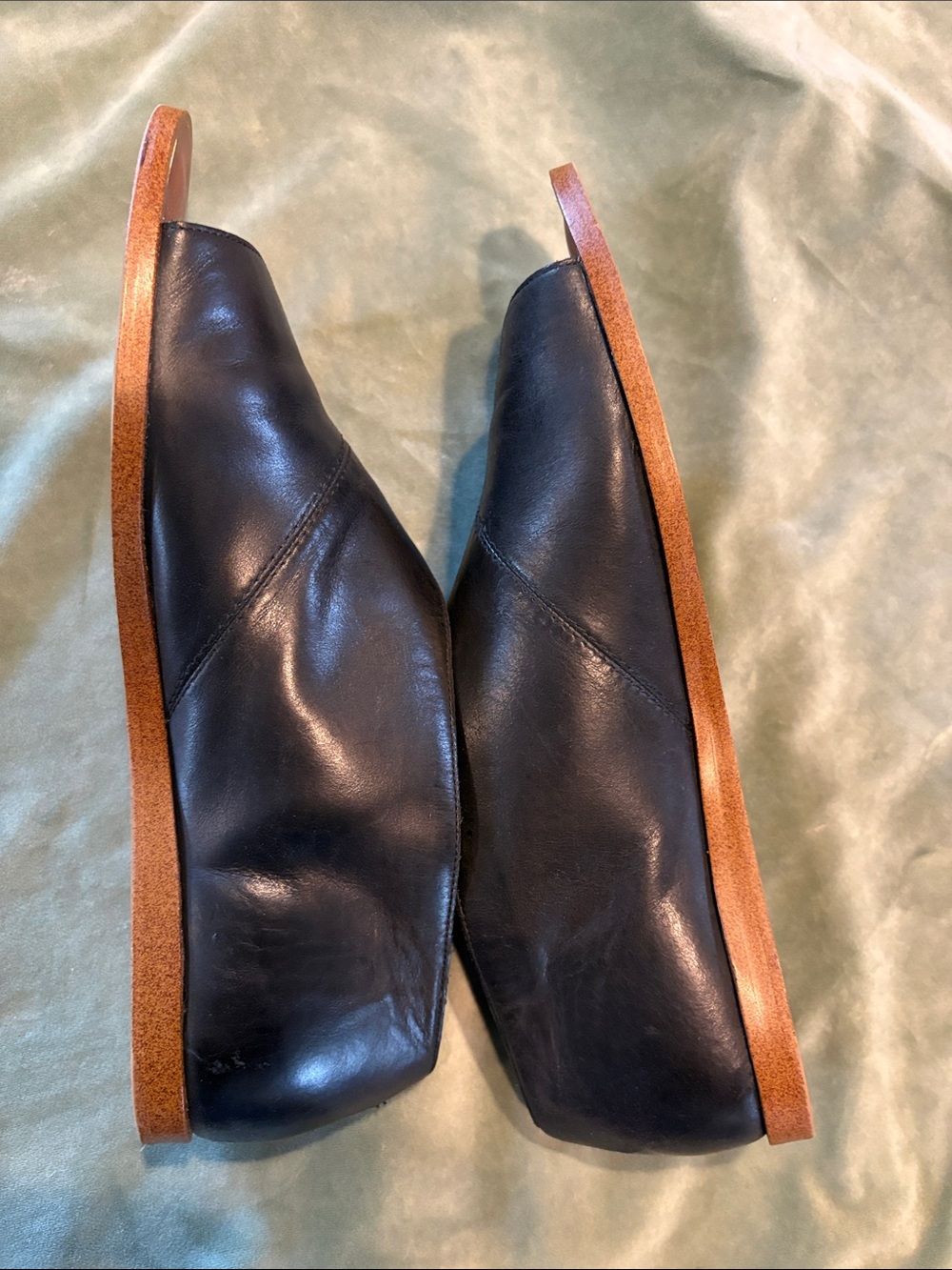 1. State Black Leather Open-Toe Mules - Picture 4 of 6